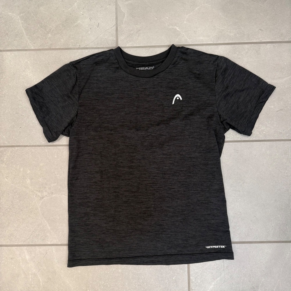 Head Hypertek Mens Medium Charcoal Grey Heather Short Sleeve Active T-Shirt